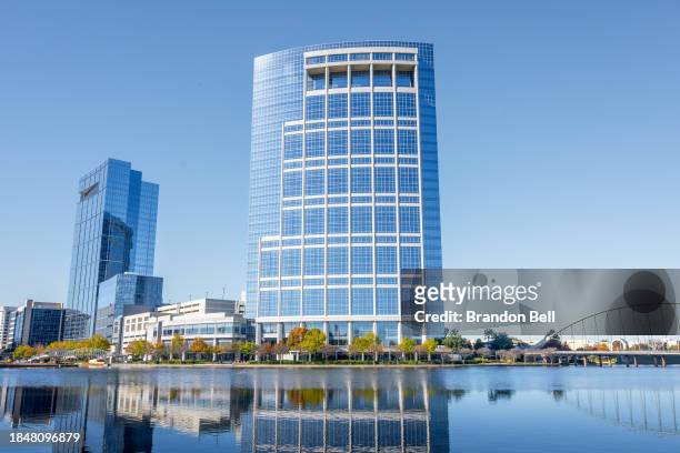 The Occidental Petroleum Headquarters is seen on December 11, 2023 in The Woodlands, Texas. Occidental Petroleum has announced a $10.8 billion...