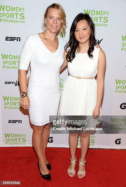 Professional golfer Annika Sorenstam and tennis player Vivian Hao attend the 34th annual Salute to Women In Sports Awards at Cipriani, Wall Street on...