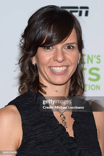 Badminton Player Nicole Grether attends the 34th annual Salute to Women In Sports Awards at Cipriani, Wall Street on October 16, 2013 in New York...