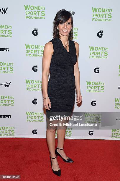 Badminton Player Nicole Grether attends the 34th annual Salute to Women In Sports Awards at Cipriani, Wall Street on October 16, 2013 in New York...