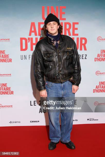 Guest attends the "Une Affaire D'Honneur" premiere at Cinema UGC Normandie on December 11, 2023 in Paris, France.