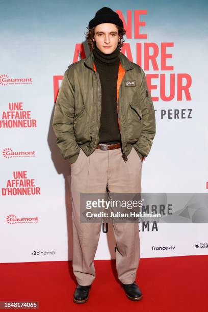 Vassili Schneider attends the "Une Affaire D'Honneur" premiere at Cinema UGC Normandie on December 11, 2023 in Paris, France.