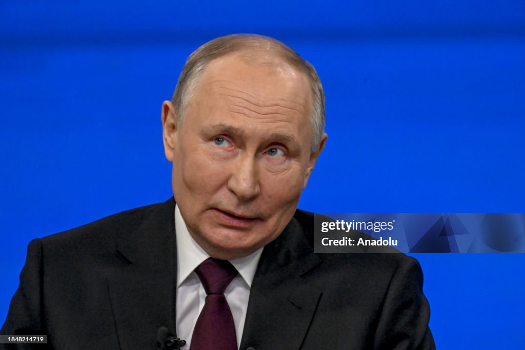 Putin Questions Russian President Vladimir Putin attends annual special televised ...