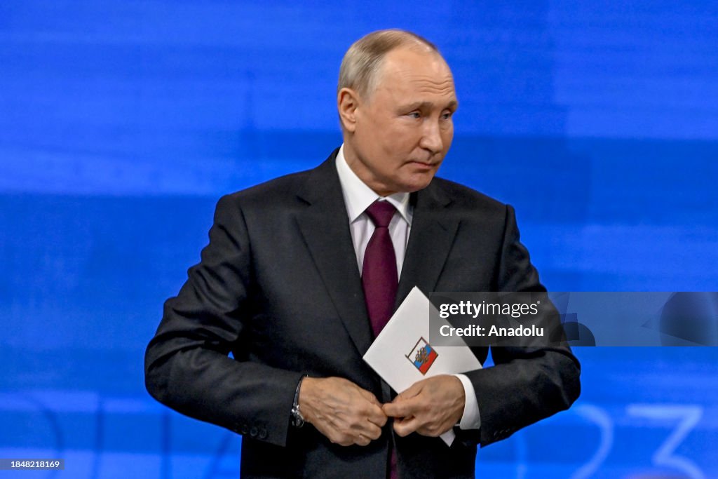 Putin Questions Russian President Vladimir Putin attends annual special televised ...