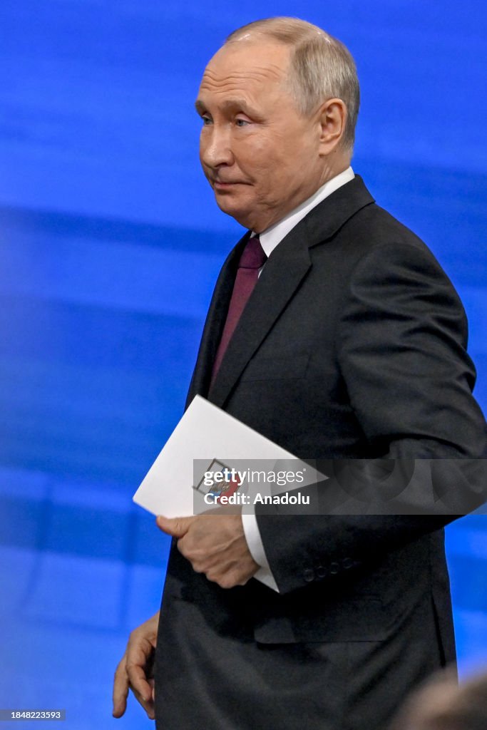 Putin Questions Russian President Vladimir Putin attends annual special televised ...