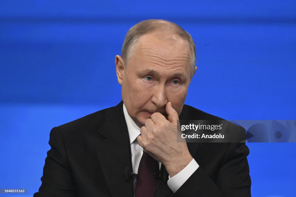 Putin Questions Russian President Vladimir Putin attends annual special televised ...
