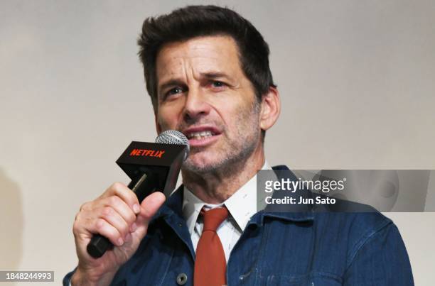 Director Zack Snyder attends the "Rebel Moon: Part One - A Child of Fire" Press Conference on December 11, 2023 in Tokyo, Japan.