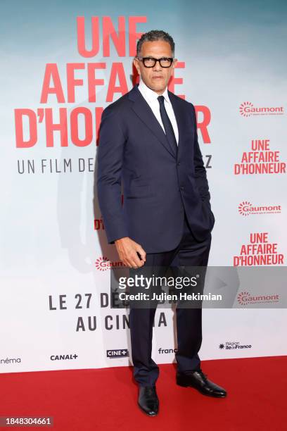 Roschdy Zem attends the "Une Affaire D'Honneur" Premiere At Cinema UGC Normandie on December 11, 2023 in Paris, France.