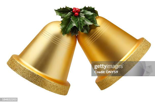 christmas bells - christmas bells stock pictures, royalty-free photos & images