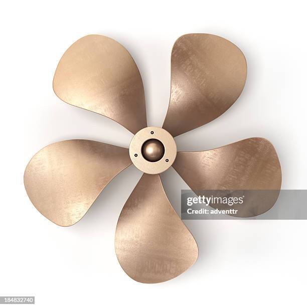 propeller isolated on white - propeller stock pictures, royalty-free photos & images