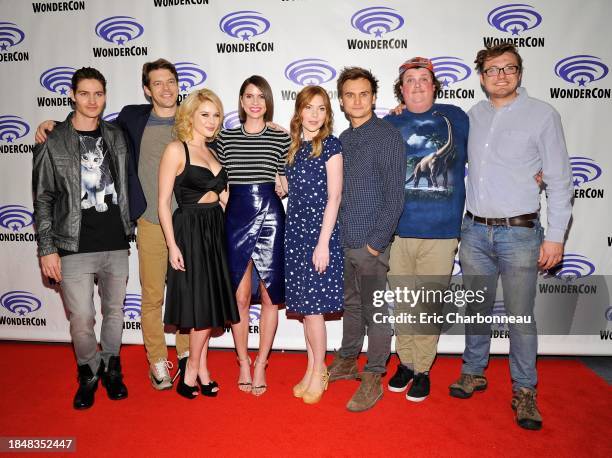 Will Peltz, Executive Producer Jason Blum, Renee Olstead, Shelley Hennig, Courtney Halverson, Moses Jacob Storm, Jacob Wysockiseen and Writer Nelson...