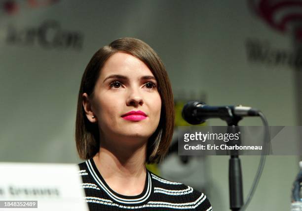 Shelley Hennig seen at the Blumhouse Productions: Unfriended and Insidious: Chapter 3 Panels at 2015 Wondercon on Saturday, April 04 in Anaheim, CA.