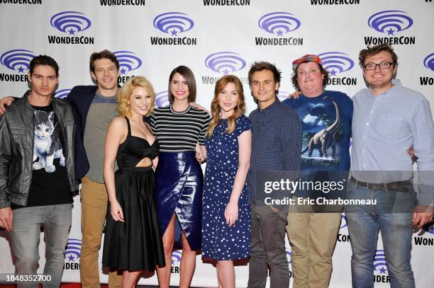 Will Peltz, Executive Producer Jason Blum, Renee Olstead, Shelley Hennig, Courtney Halverson, Moses Jacob Storm, Jacob Wysockiseen and Writer Nelson...