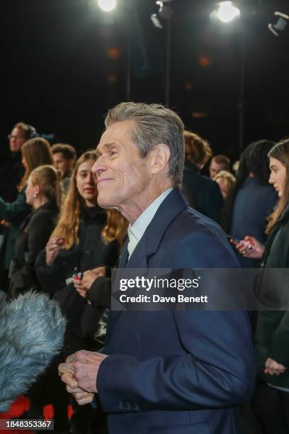 Willem Dafoe attends the UK Gala Screening of "Poor Things" at the Barbican Centre on December 14, 2023 in London, England.