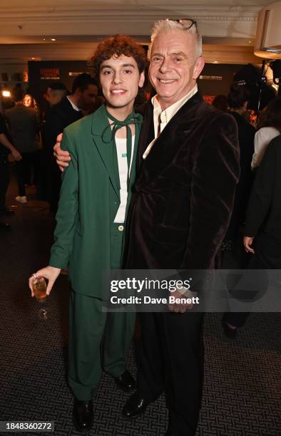 Max Harwood and Stephen Daldry attend the press night after party for "Stranger Things: The First Shadow" at The Waldorf Hilton on December 14, 2023...