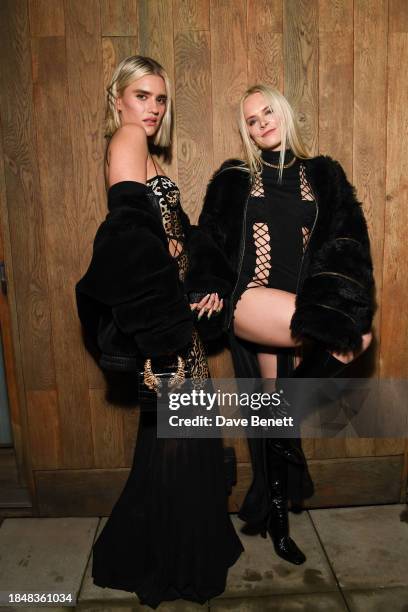 Tigerlily Taylor and Jessica Horwell attend the HARDWARE LDN menswear Launch x RIOT at The Standard Hotel, London on December 14, 2023 in London,...