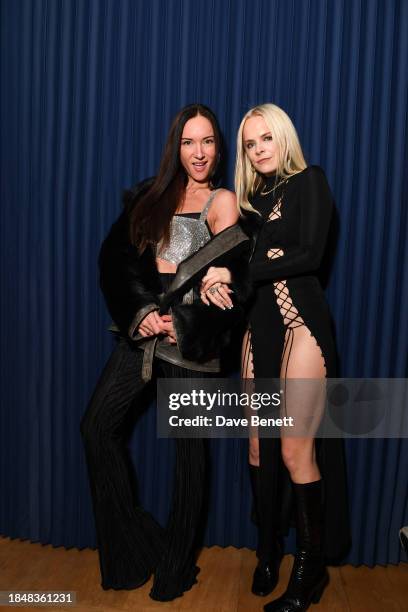 Camilla Felici and Jessica Horwell attend the HARDWARE LDN menswear Launch x RIOT at The Standard Hotel, London on December 14, 2023 in London,...