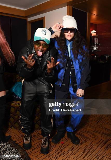 Daisy Maybe and guest attend the HARDWARE LDN Menswear Launch x RIOT at The Standard Hotel, London on December 14, 2023 in London, England.