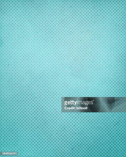 turquoise antique paper with halftone - halftone pattern stock pictures, royalty-free photos & images