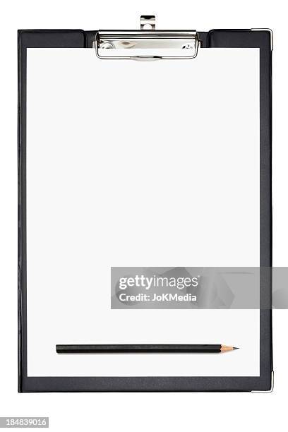 klemmbrett (clipping-pfad enthalten - klemmbrett stock-fotos und bilder