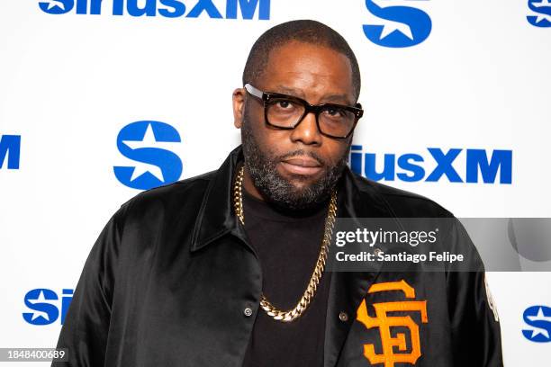 Killer Mike visits SiriusXM Studios on December 11, 2023 in New York City.