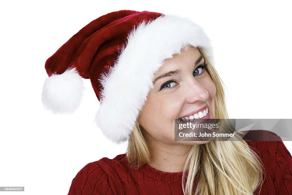 Cheerful Christmas girl