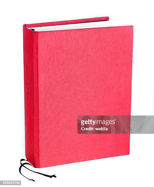rosso libro su sfondo bianco - diary stock illustrations foto e immagini stock