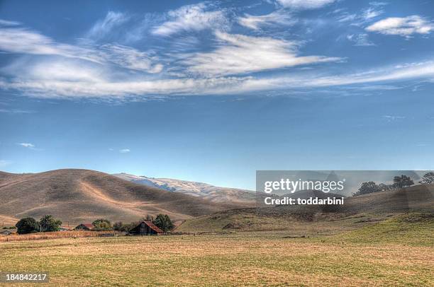 ranch in the country (hdr) - hdri background stock pictures, royalty-free photos & images