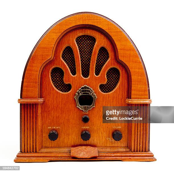 retro radio - old radio stock pictures, royalty-free photos & images