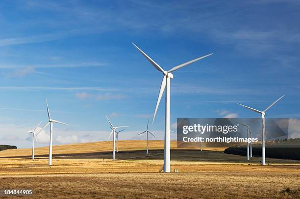 windfarm - wind power uk stock pictures, royalty-free photos & images