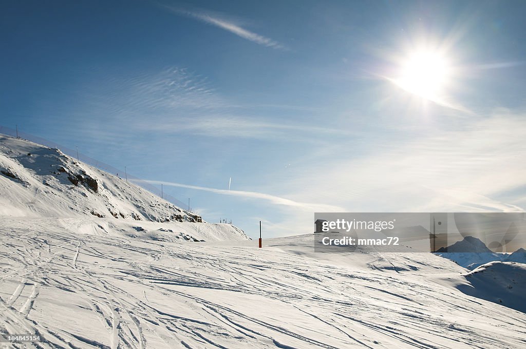 High Mountain Landscape in Sunny Day