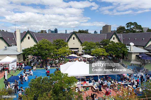 carlton north, melbourne, victoria, australia. - melbourne school stock pictures, royalty-free photos & images