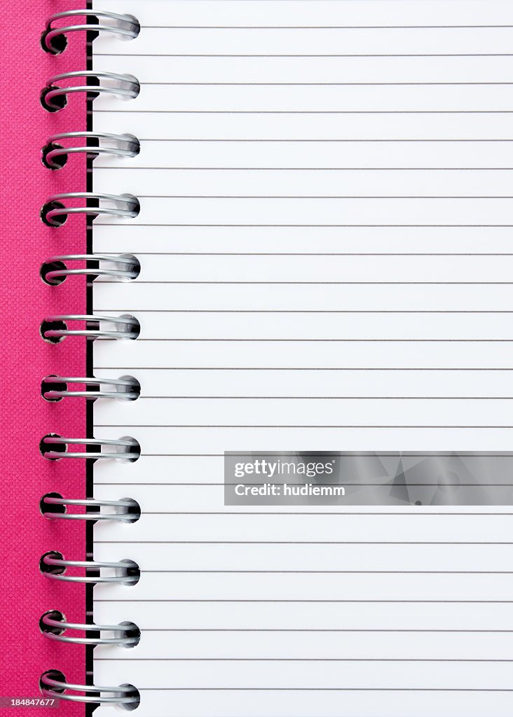 Spiral Notebook Paper Textured Background High-Res Stock Photo - Getty