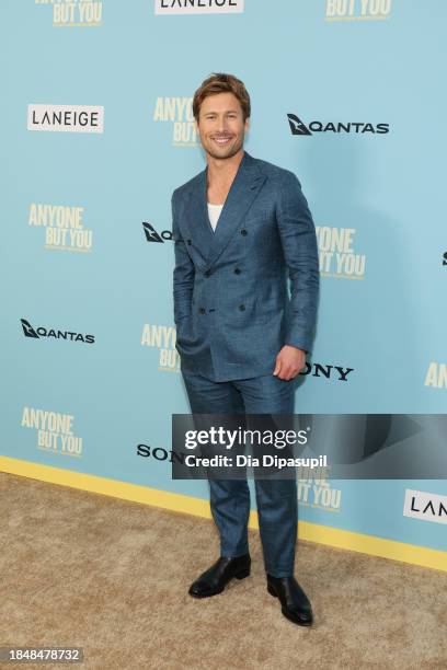 Glen Powell attends Columbia Pictures' "Anyone But You" New York Premiere at AMC Lincoln Square Theater on December 11, 2023 in New York City.