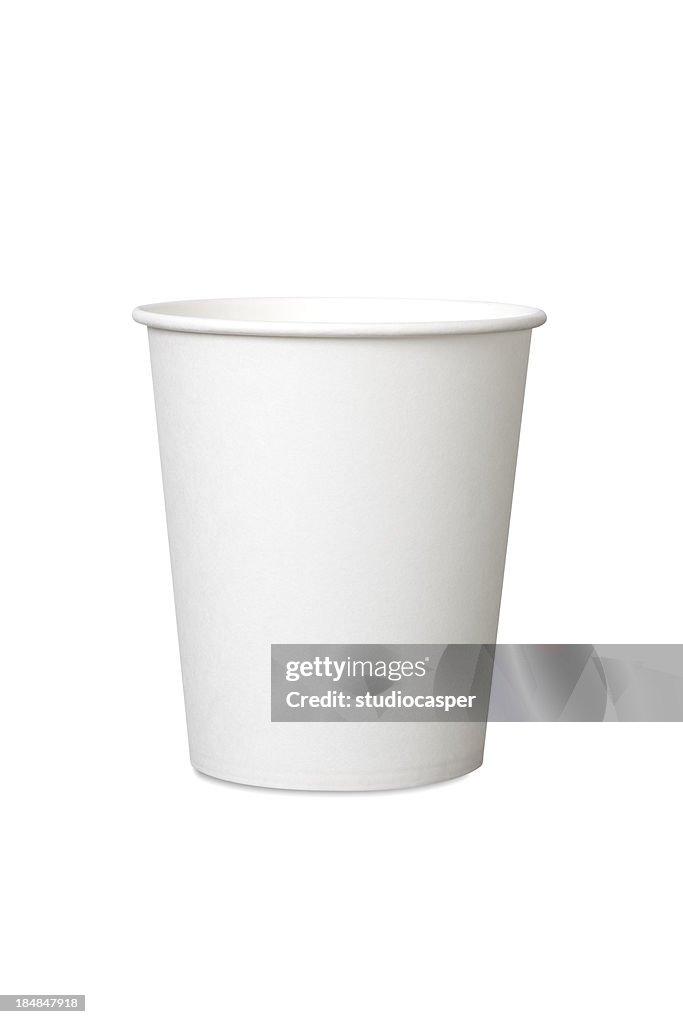 Weißem Papier Cup
