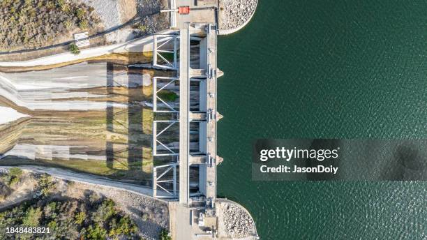 bradbury dam lake cachuma - reservoir stock pictures, royalty-free photos & images