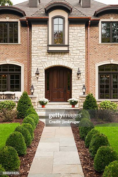 traditional two-story home. - copper stock pictures, royalty-free photos & images