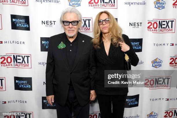 Harvey Keitel and Daphna Kastner attend 2023 Night of Too Many Stars benefiting NEXT for AUTISM at Beacon Theatre on December 11, 2023 in New York...