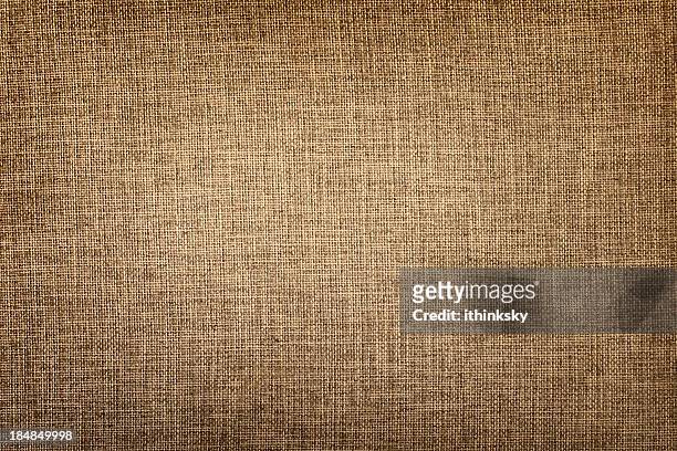 old canvas fabric - burlap texture background stock pictures, royalty-free photos & images