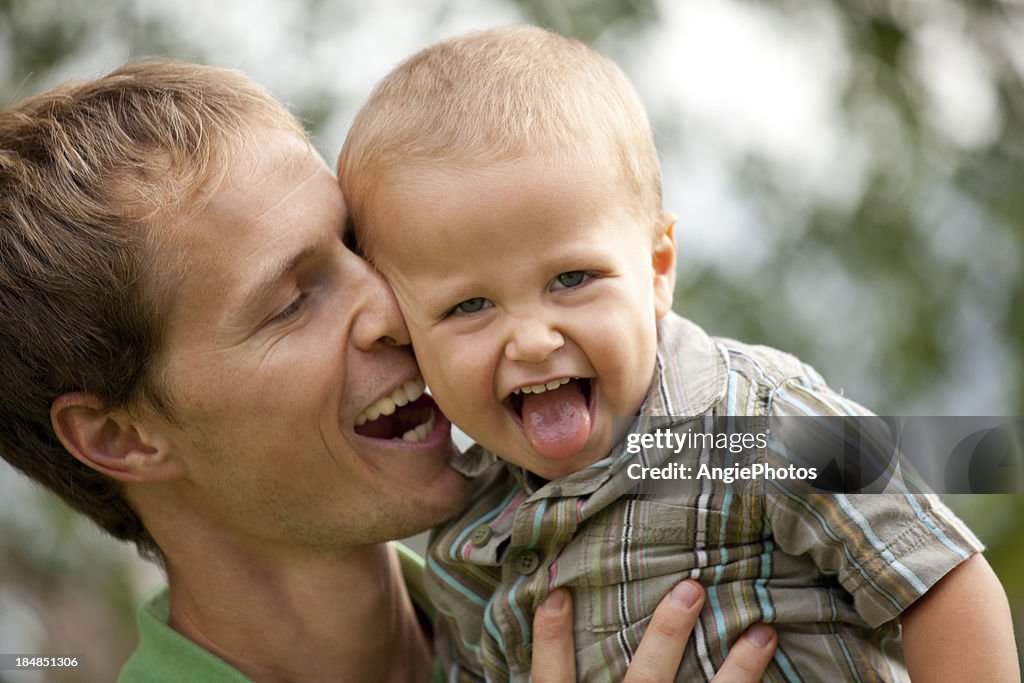 Vater und Sohn Spaß