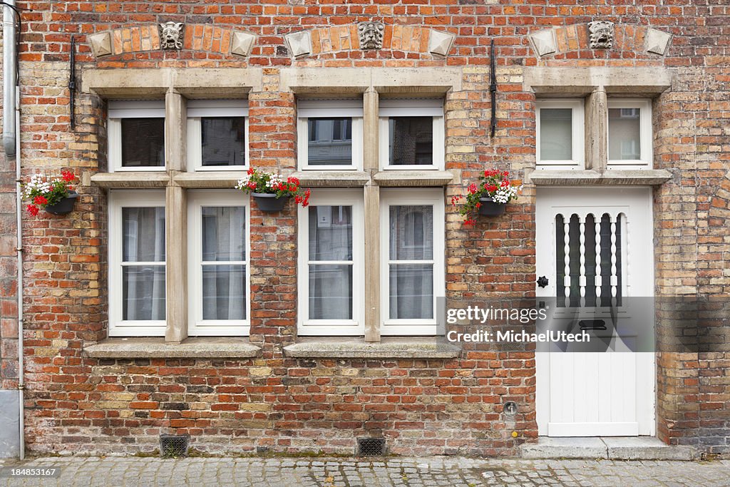 Typical Bruges Building Facade