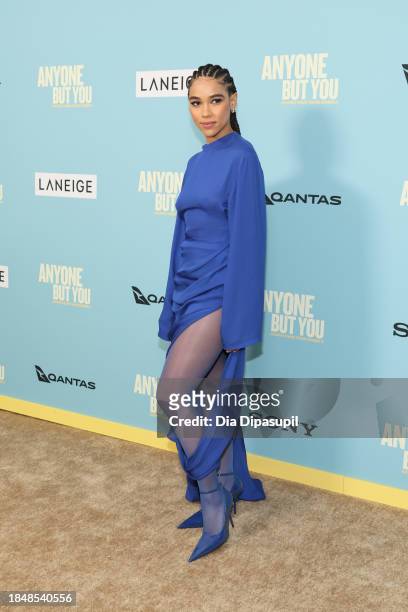Alexandra Shipp attends Columbia Pictures' "Anyone But You" New York Premiere at AMC Lincoln Square Theater on December 11, 2023 in New York City.