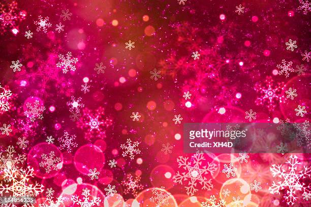 abstract snowflake with defocused lights and purple quartz - christmas background abstract gold stock pictures, royalty-free photos & images