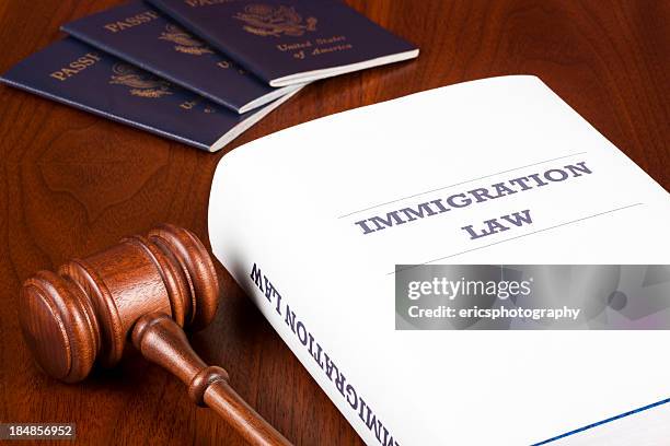 einwanderungsrecht - immigration law stock-fotos und bilder