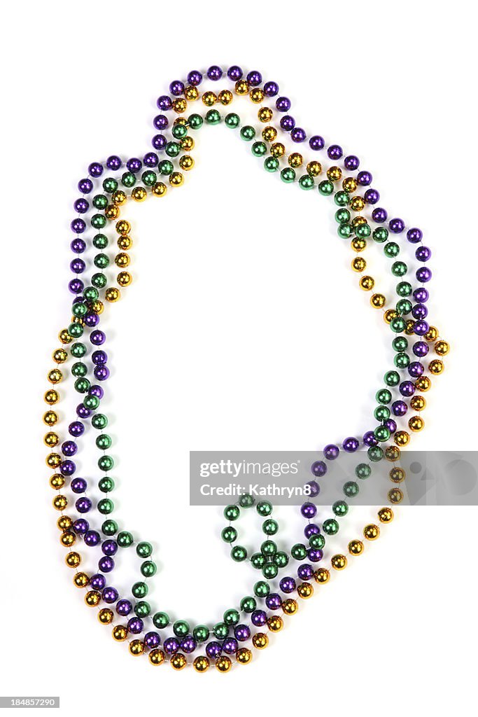 Mardi Gras" -Perlenketten"