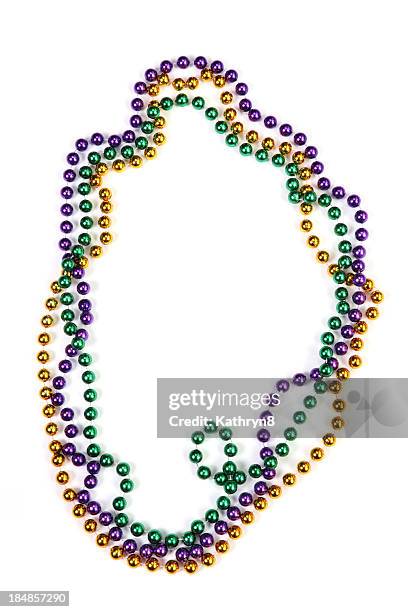 mardi gras perline - perline foto e immagini stock