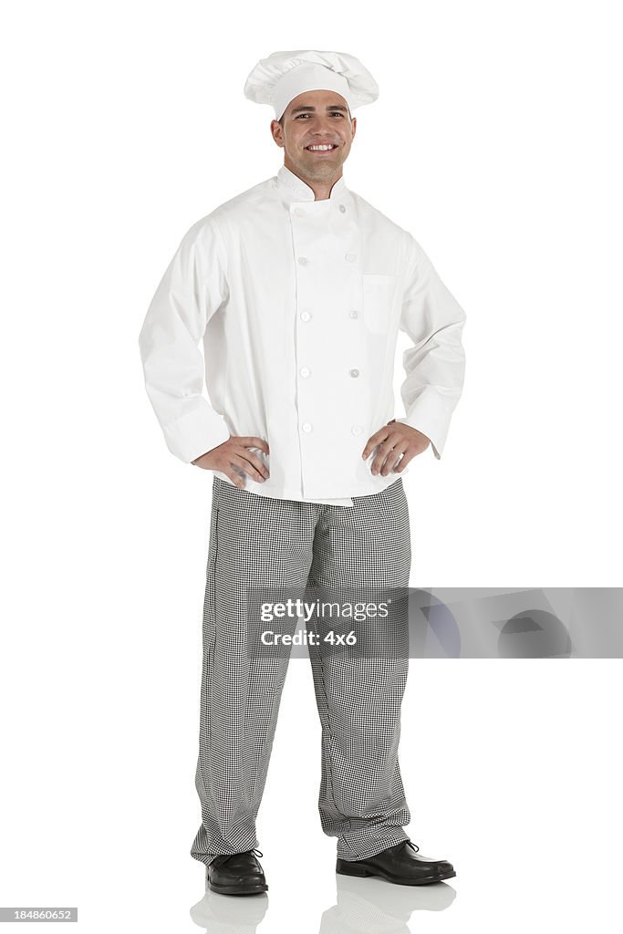 Retrato de um chef sorridente