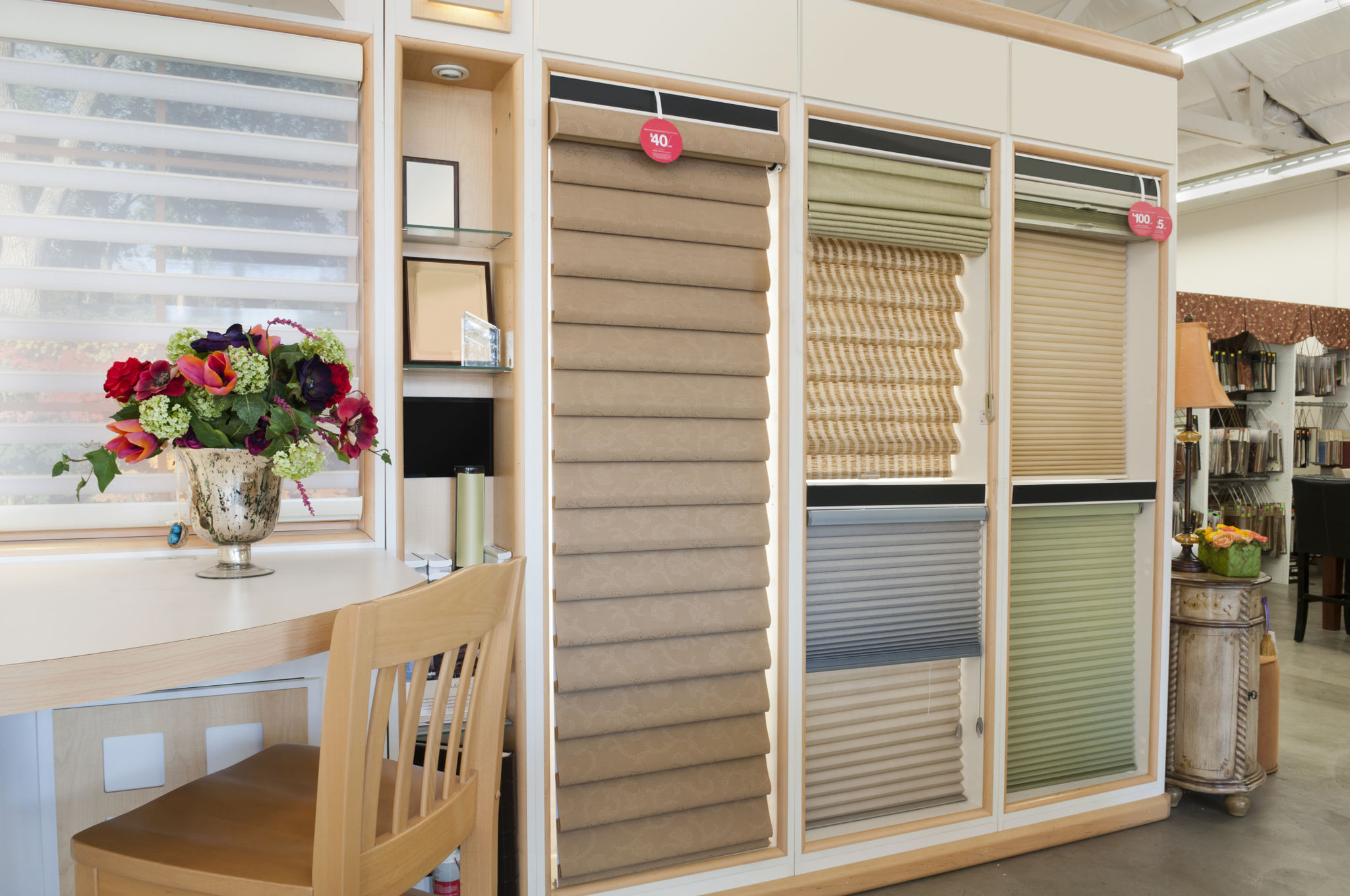 window furnishing showroom