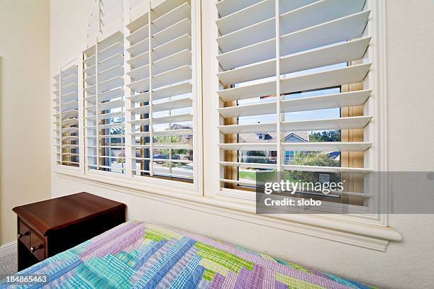 opened window blinds - shutter stock pictures, royalty-free photos & images