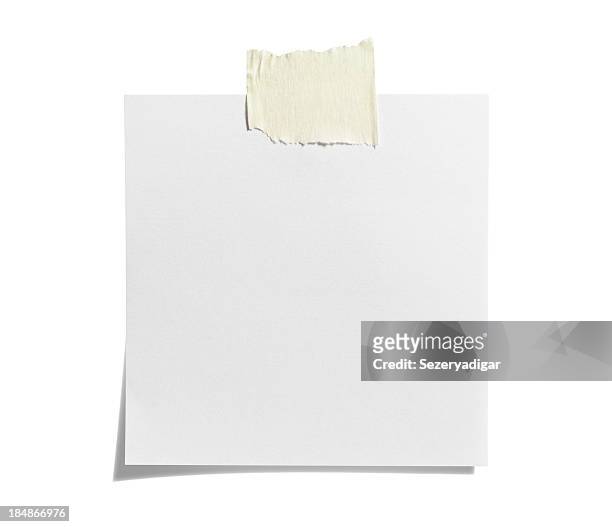 white sticky note with  adhesive tape - adhesive tape 個照片及圖片檔
